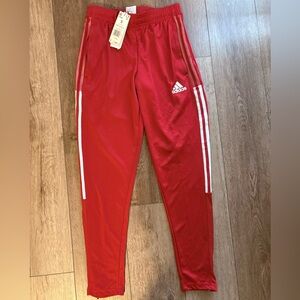 *SOLD* Adidas Kids Red Joggers with White Stripes